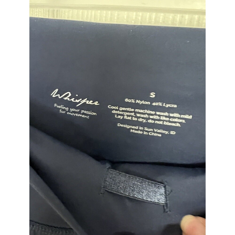 Whisper Women's Blue Indigo Pull On Leggings Small Pockets Ret. $92 Emory Mood - Picture 5 of 8